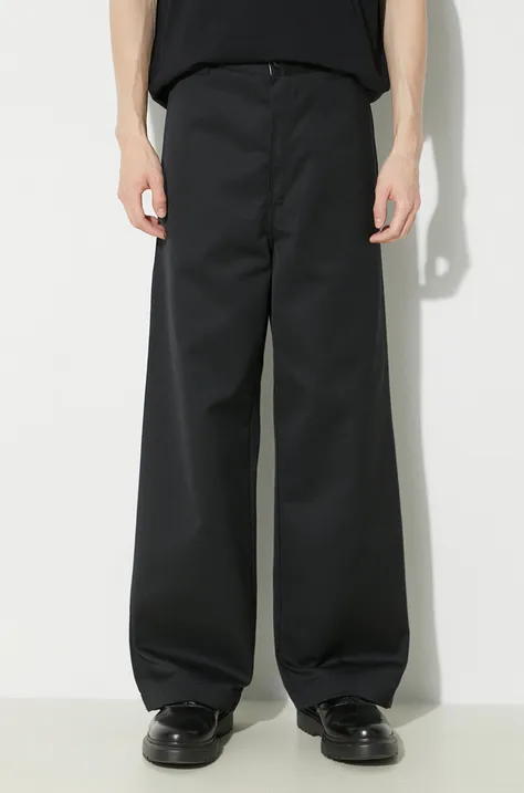 Carhartt WIP pantaloni Brooker Pant barbati, culoarea negru, drept, I032356.8901