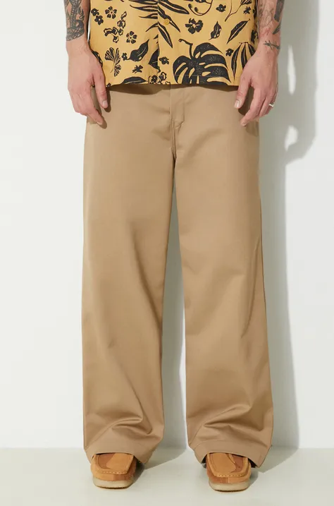 Carhartt WIP pantaloni Brooker Pant uomo colore marrone I032356.8Y01