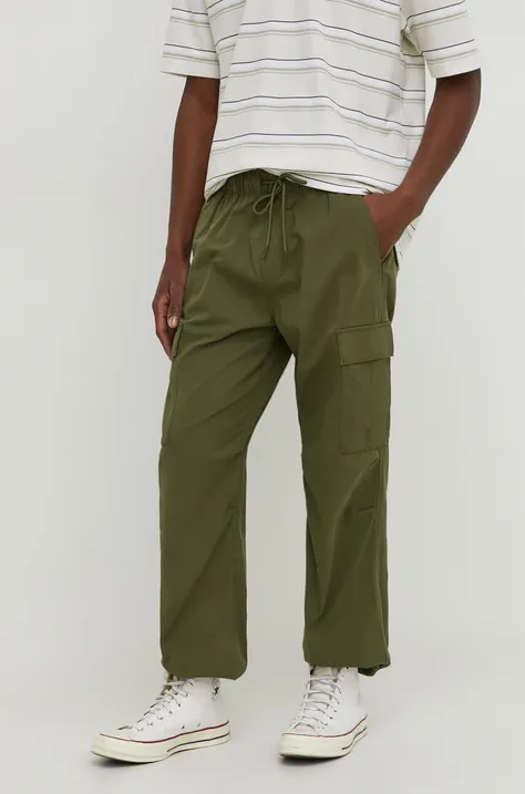 Панталон Hollister Co. в зелено със стандартна кройка