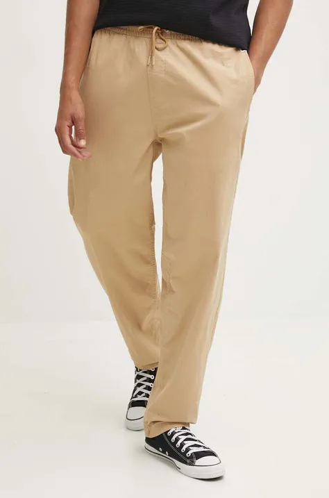 Tommy Jeans nadrág férfi, bézs, egyenes, DM0DM18937