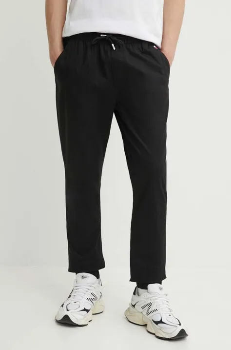 Kalhoty Tommy Jeans pánské, černá barva, DM0DM19457