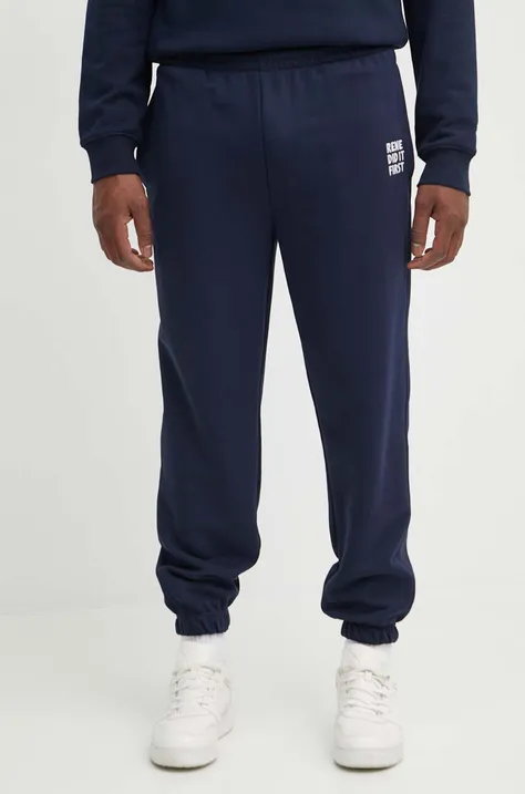 Спортивные штаны Lacoste цвет синий с аппликацией