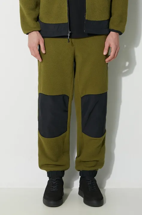 Спортен панталон The North Face M Fleeski Y2K Pant в зелено с десен NF0A879MPIB1