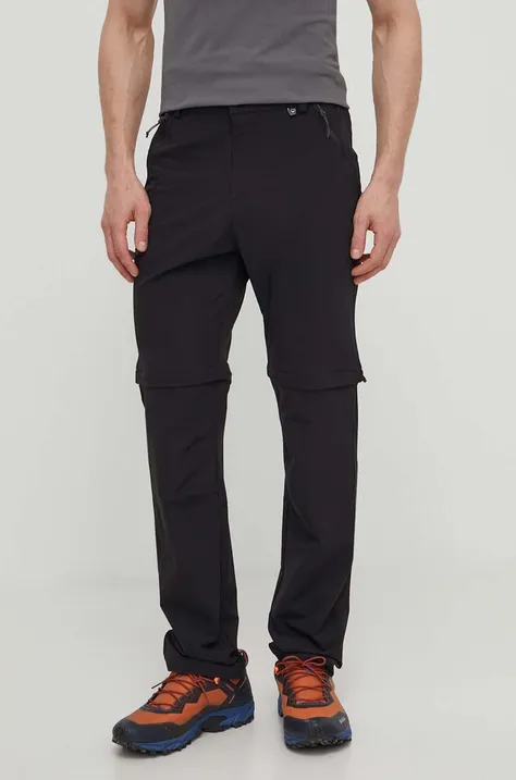 Viking spodnie outdoorowe Rocklyn 2 in 1 kolor czarny