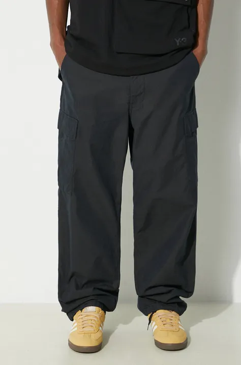 Nohavice Human Made Cargo Pants pánske, čierna farba, rovné, HM27PT001