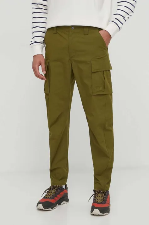 The North Face spodnie męskie kolor zielony w fasonie cargo
