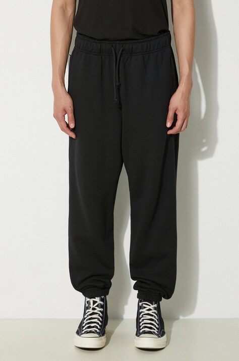 New Balance cotton joggers black color smooth MP41508BK