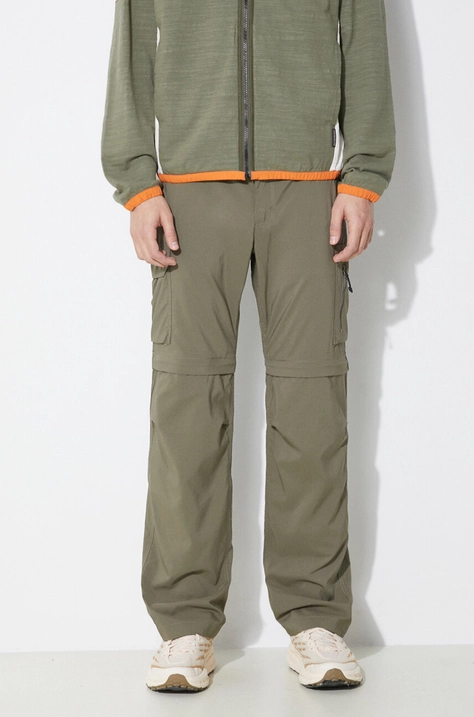 Columbia trousers Silver Ridge Utility men's green color 2012962