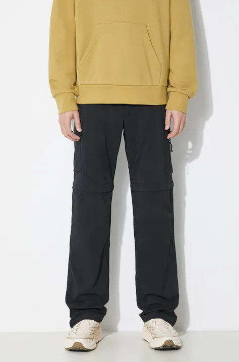 Columbia trousers Silver Ridge Utility men's black color 2012962