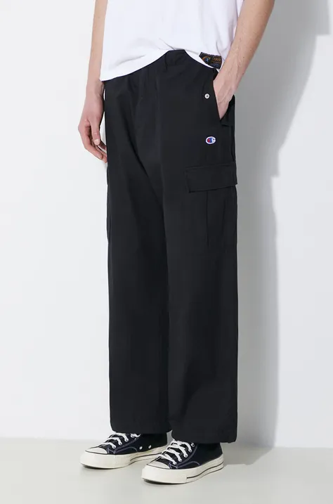 Champion cotton trousers black color 220015