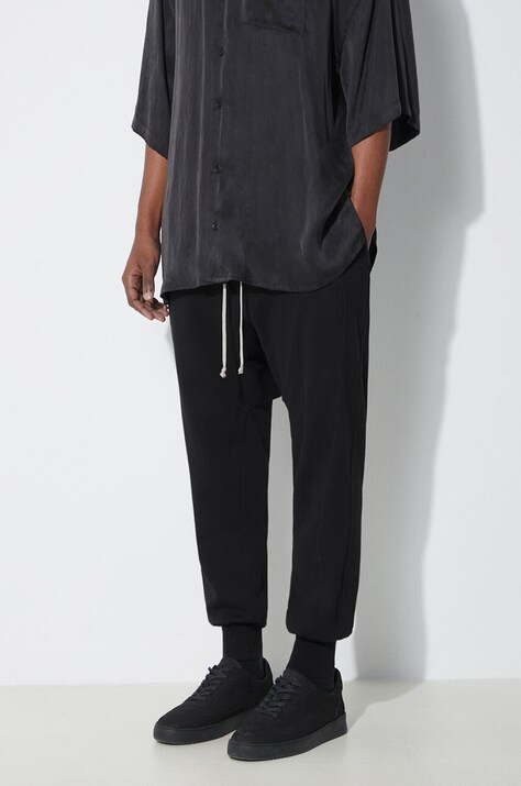 Спортивные штаны Rick Owens цвет чёрный однотонные DU01D1395.RIG.09