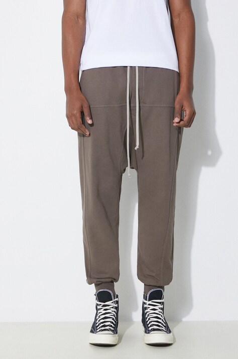 Спортивные штаны Rick Owens цвет коричневый однотонные DU01D1395.RIG.34