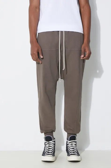 Спортивные штаны Rick Owens цвет коричневый однотонные DU01D1395.RIG.34