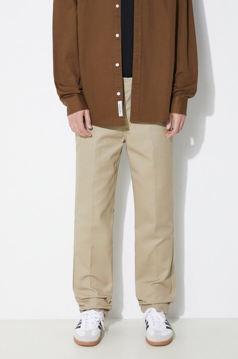 Dickies pantaloni 872 barbati, culoarea bej, mulata, DK0A4XK8
