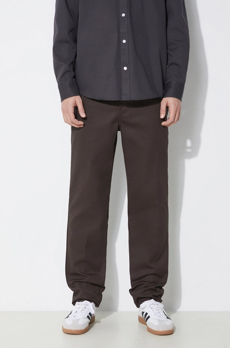 Παντελόνι Dickies 872 χρώμα: καφέ, DK0A4XK8