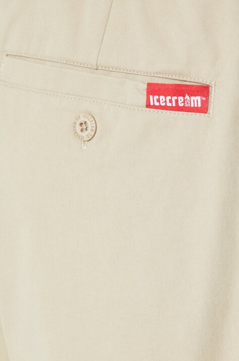 Бавовняні штани ICECREAM Skate Pant — SS24-SPM0PK, бежевий — фото 4