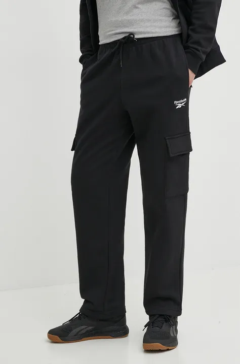 Спортивні штани Reebok Identity колір чорний однотонні 100202881