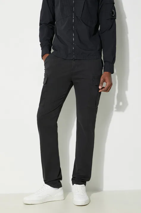 Napapijri pantaloni M-Yasuni Sl barbati, culoarea negru, cu fason cargo, NP0A4H1G0411