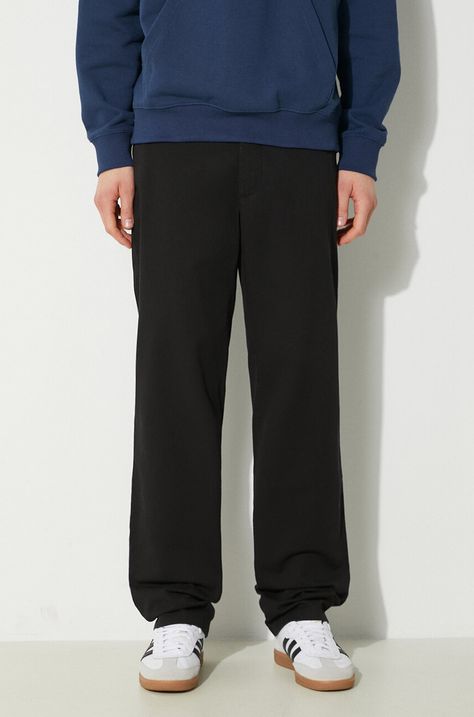 Παντελόνι Norse Projects Aros Regular Organic χρώμα: μαύρο, N25.0368.9999