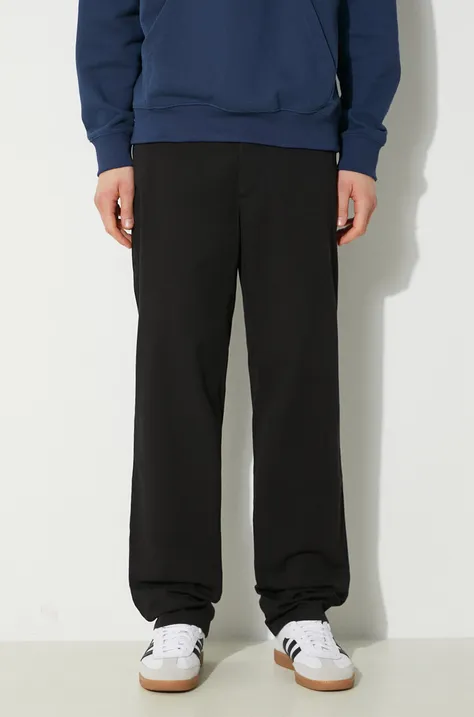 Norse Projects trousers Aros Regular Organic men's black color N25.0368.9999