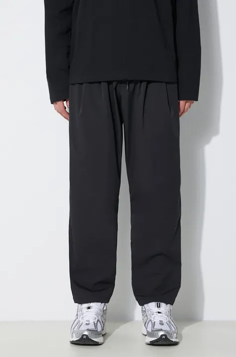 Παντελόνι NEIGHBORHOOD Baggysilhouette Easy Pants χρώμα: μαύρο, 241AQNH.PTM03
