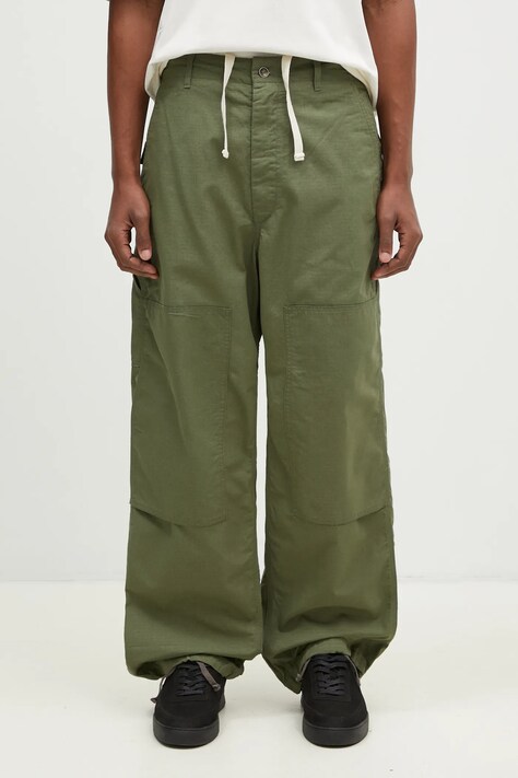 Engineered Garments pantaloni in cotone Painter Pant colore verde OR307.CT010