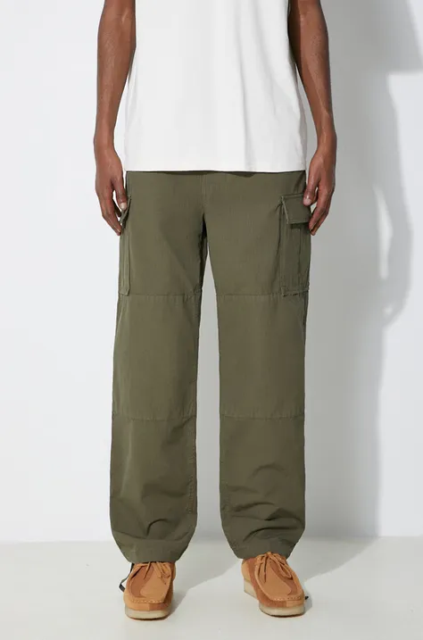 Бавовняні штани Stan Ray Cargo Pant колір зелений фасон cargo CE2404263
