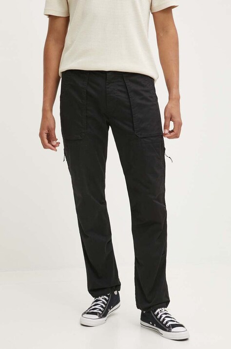 Hlače Hollister Co. moški, črna barva