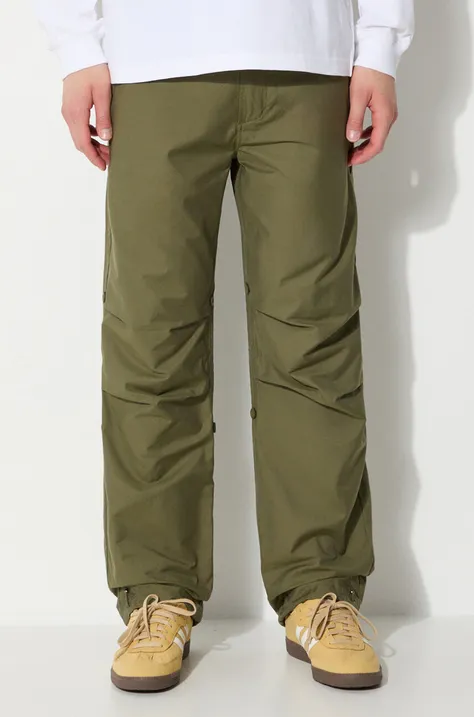 Maharishi pantaloni Original Dragon Snopants barbati, culoarea verde, drept, 5063.OLIVE