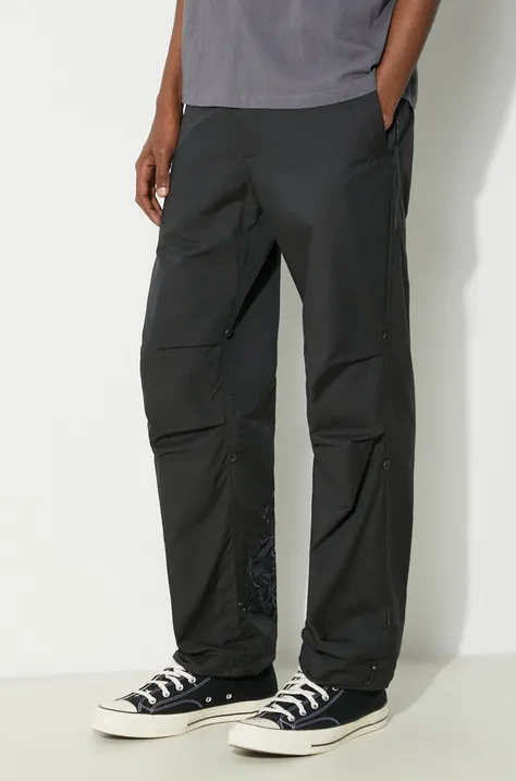 Maharishi pantaloni Original Dragon Snopants barbati, culoarea negru, cu fason chinos, 5063.BLACK
