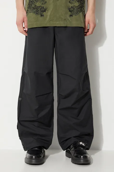 Maharishi trousers Original Loose Snopants men's black color 4039.BLACK