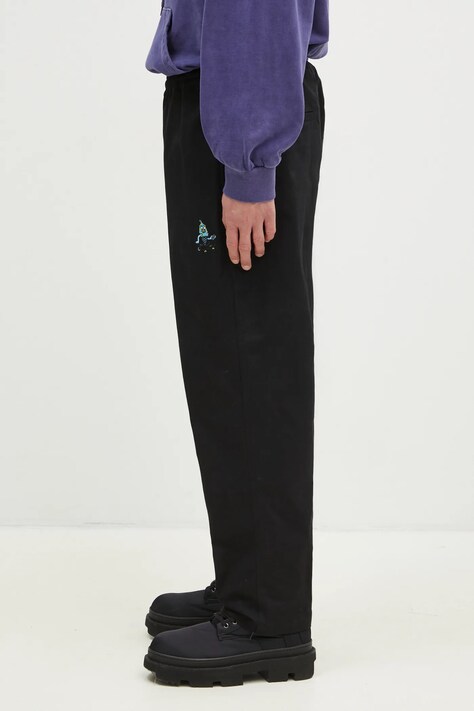 Бавовняні штани ICECREAM Skate Pant — SS24-SPM0TR, чорний — фото 2