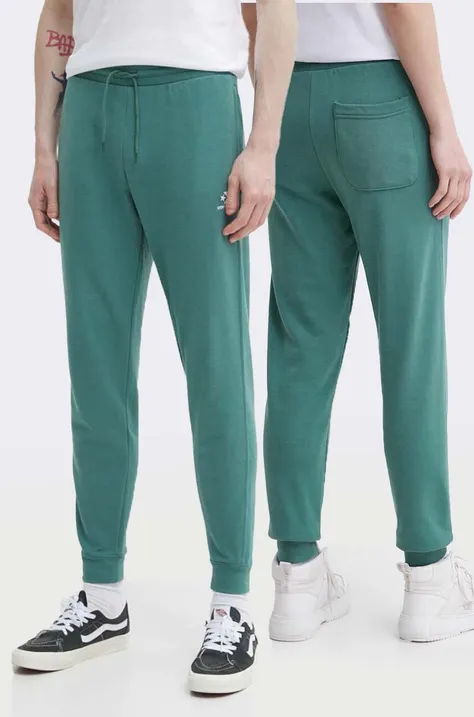 Спортивні штани Converse колір зелений однотонні