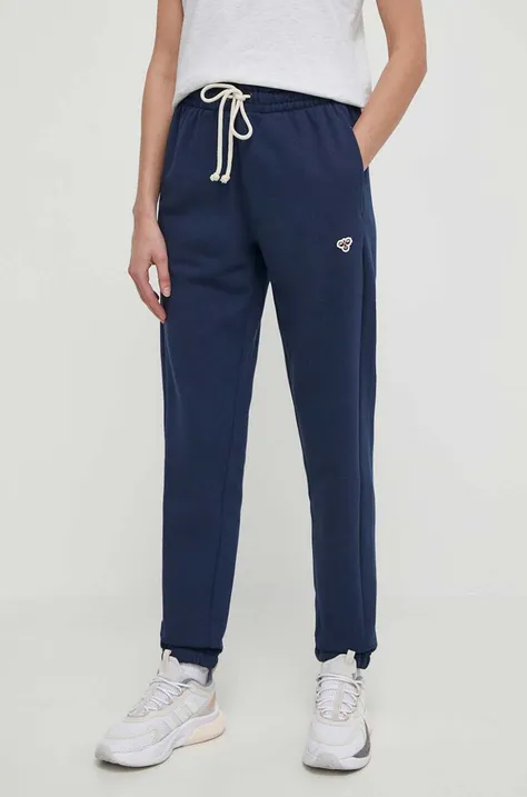 Hummel spodnie dresowe kolor niebieski gładkie