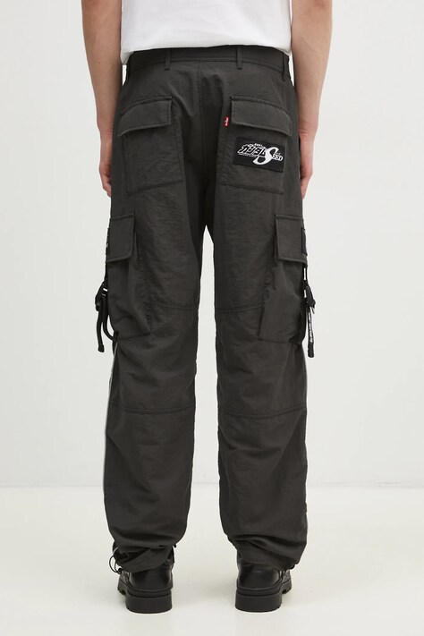 Levi's spodnie x Gundam SEED kolor czarny fason cargo high waist A7409.0000