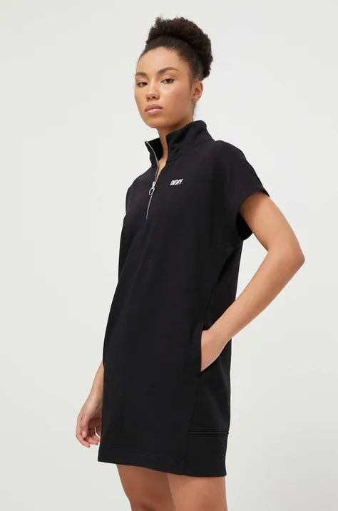 Šaty Dkny čierna farba, mini, oversize, DP3D4826