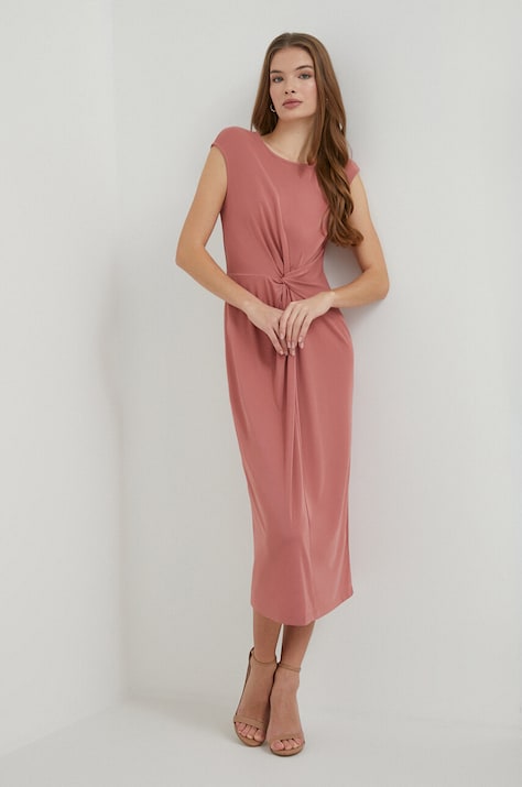 Lauren Ralph rochie culoarea roz, mini, evazată 250925972
