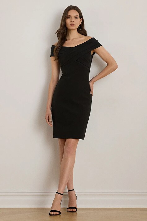 Φόρεμα Lauren Ralph Lauren χρώμα: μοβ, 253936390