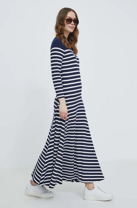 Φόρεμα Polo Ralph Lauren χρώμα: ναυτικό μπλε