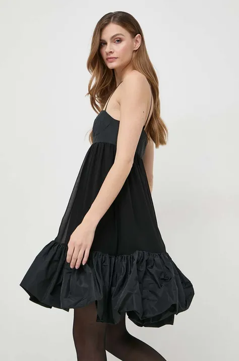 Сукня Pinko колір чорний mini розкльошена