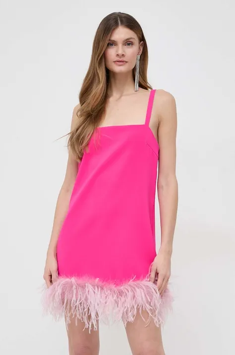 Haljina Pinko boja: ružičasta, mini, ravna