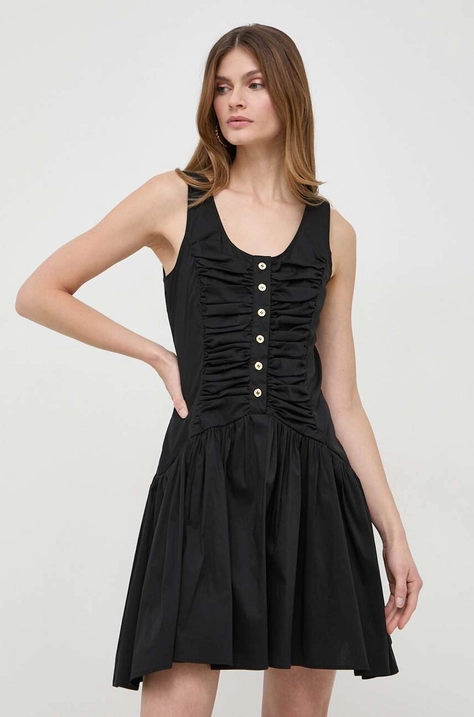 Pinko rochie culoarea negru, mini, evazati