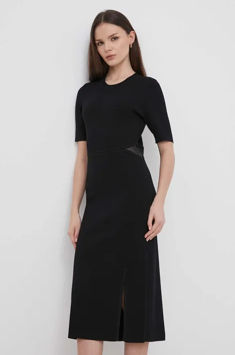 Dkny rochie culoarea negru, mini, mulata, P4AUAN33