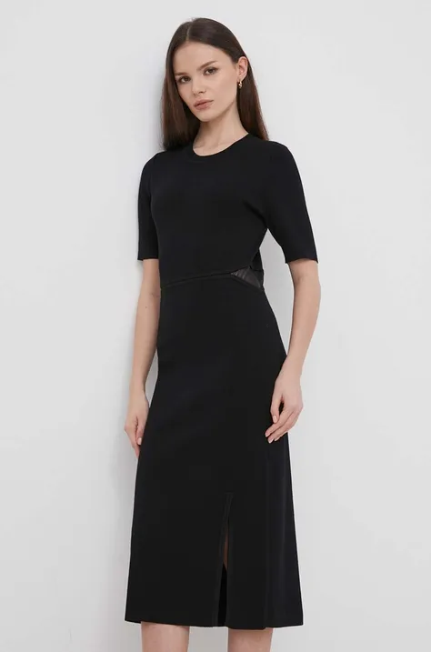 Φόρεμα Dkny χρώμα: μαύρο, P4AUAN33