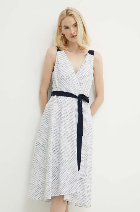 Φόρεμα DKNY χρώμα: άσπρο, DD4B032B