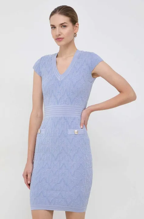 Marciano Guess sukienka kolor niebieski mini dopasowana