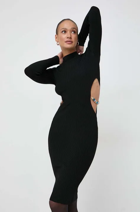 Сукня Marciano Guess колір чорний midi облягаюча