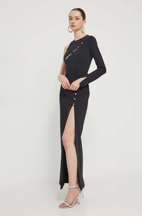 Chiara Ferragni sukienka kolor czarny maxi dopasowana 76CBO988