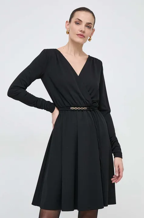 Сукня Twinset колір чорний mini розкльошена