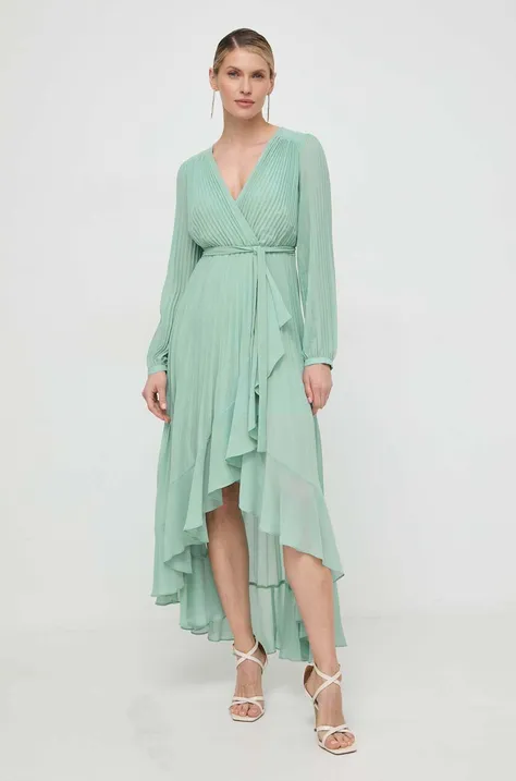 Платье Twinset цвет зелёный maxi расклешённая
